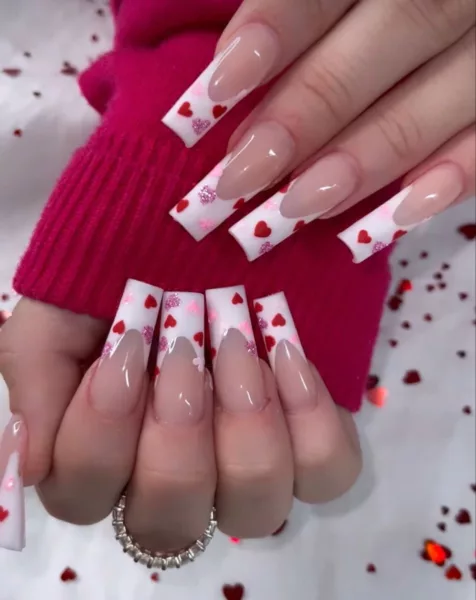 65 Pretty Valentines Nails Ideas, Art + Designs to Copy Now Pretty Valentines Nails Ideas, Art + Designs to Copy Now