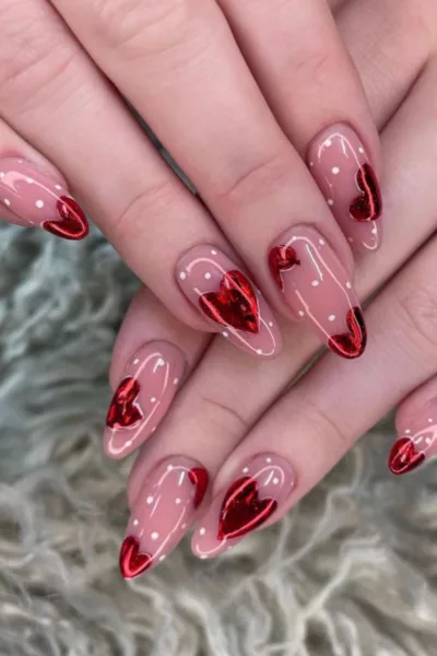 65 Pretty Valentines Nails Ideas, Art + Designs to Copy Now Pretty Valentines Nails Ideas, Art + Designs to Copy Now