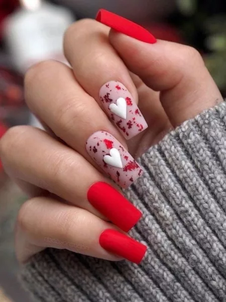 65 Pretty Valentines Nails Ideas, Art + Designs to Copy Now Pretty Valentines Nails Ideas, Art + Designs to Copy Now