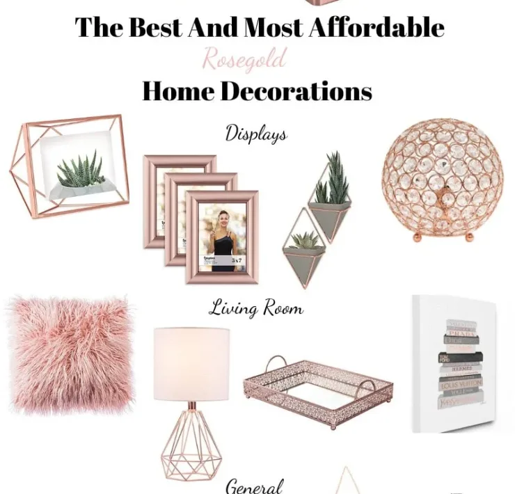 The Best Most Affordable Rosegold Home Decorations | Travel Beauty Blog
