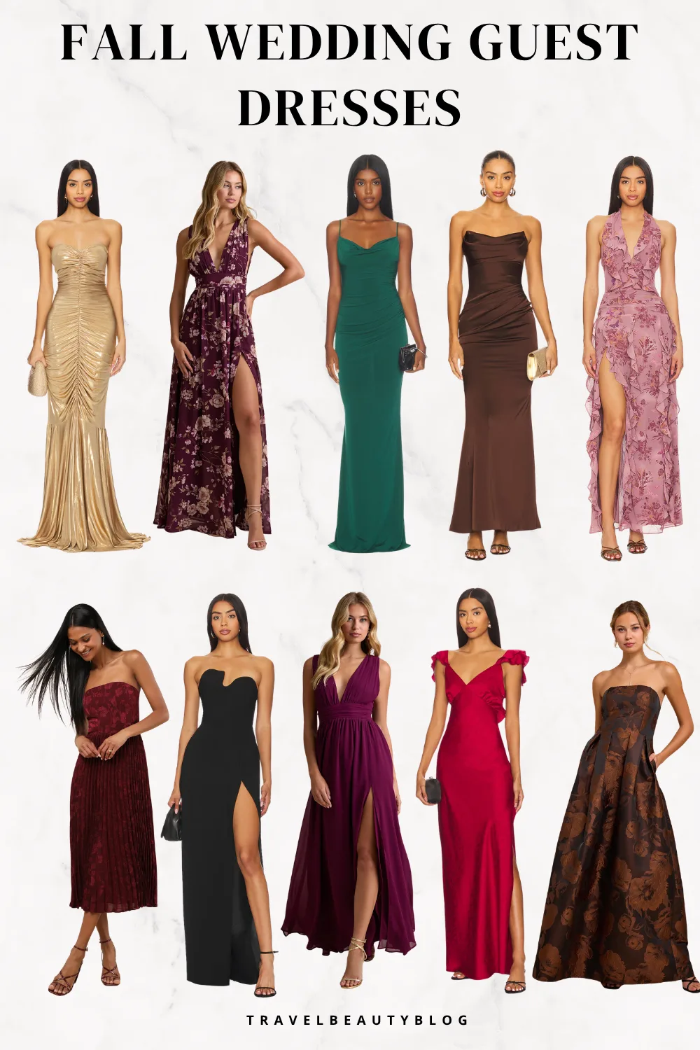 Gorgeous Fall Wedding Guest Dresses for 2026 | Travel Beauty Blog