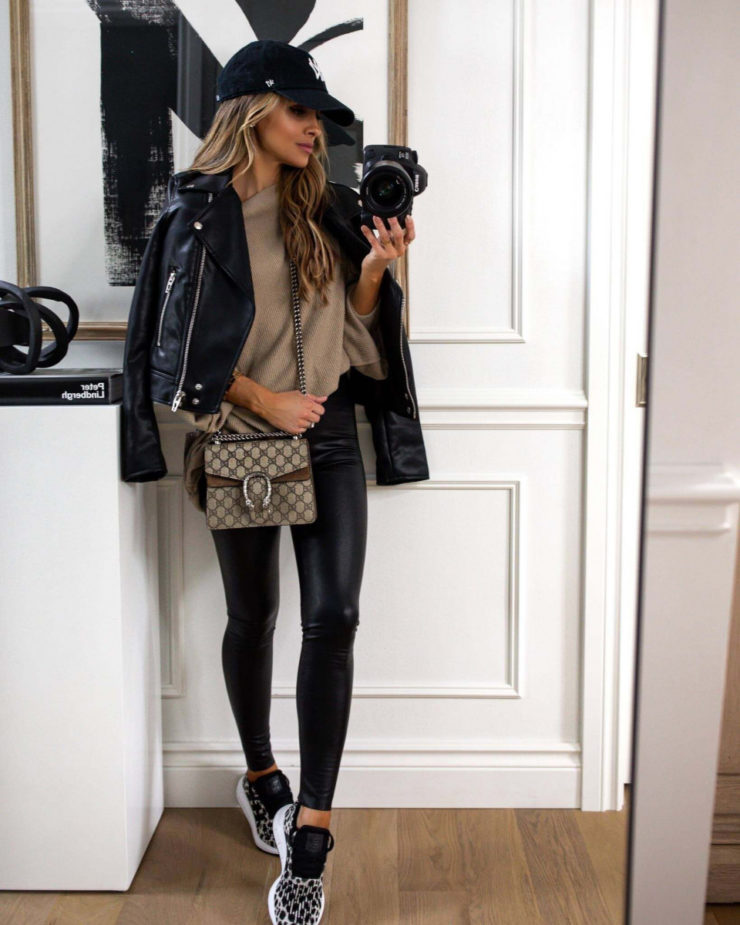 How To Style Leather Leggings + 14 Best Leather Outfit Ideas