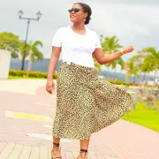 How To Make A Leopard Print Skirt Outfit Look Chic | Leopard Print Midi Pleated Skirt | Travel Beauty Blog