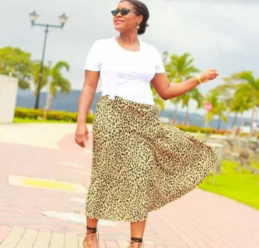 How To Make A Leopard Print Skirt Outfit Look Chic | Leopard Print Midi Pleated Skirt | Travel Beauty Blog