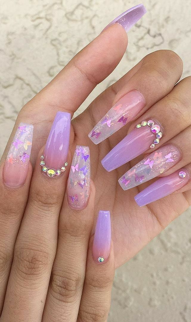 Best Incredible Purple Spring Nails Designs - Selective Nails & Beauty Spa