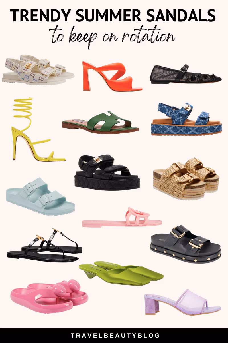 The Trendiest Summer Sandals To Keep On Rotation | Travel Beauty Blog