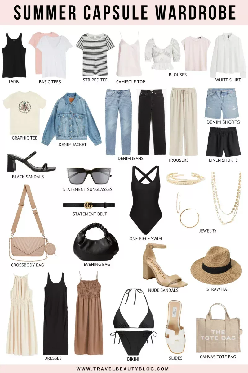 How to build the perfect summer capsule wardrobe 2022 - travel beauty blog