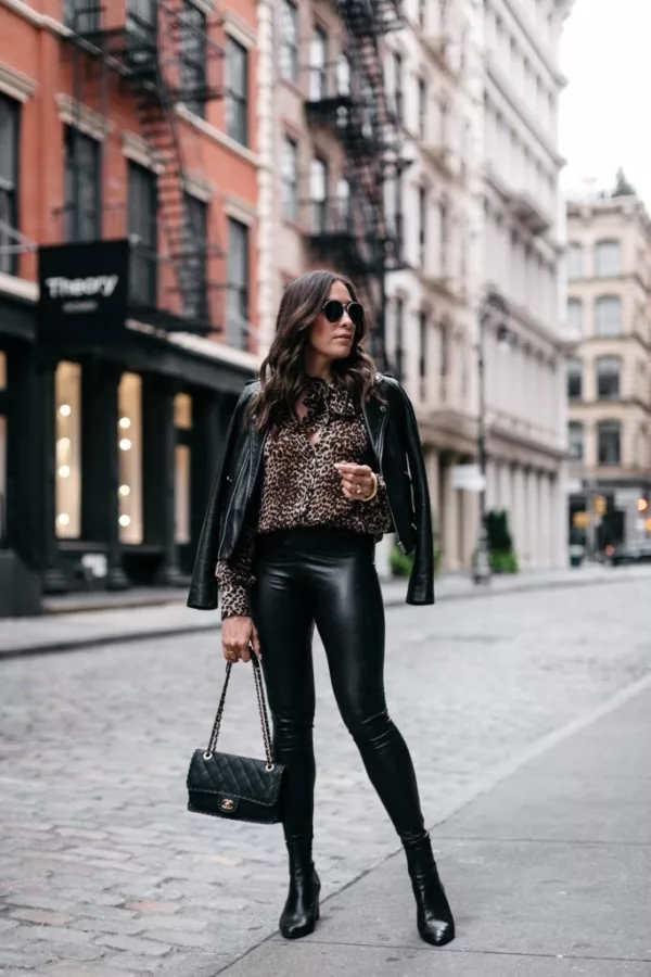 How to Wear Leather Leggings at 40, 50 and Beyond
