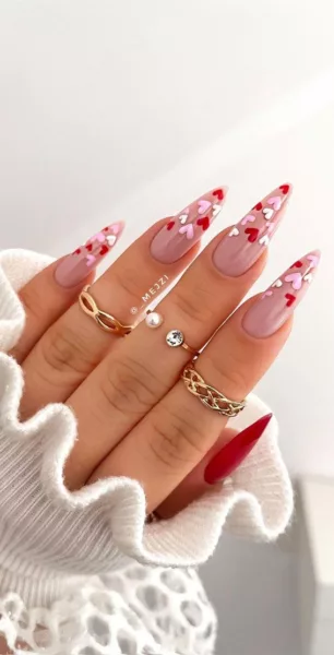 65 Pretty Valentines Nails Ideas, Art + Designs to Copy Now Pretty Valentines Nails Ideas, Art + Designs to Copy Now