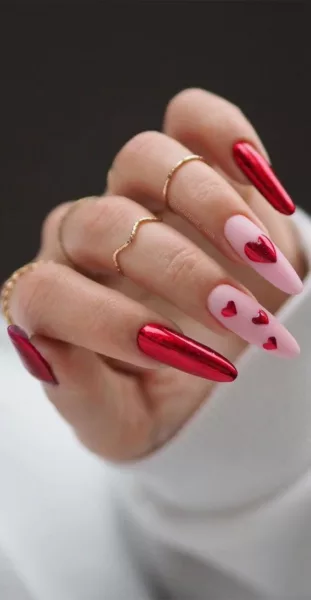 65 Pretty Valentines Nails Ideas, Art + Designs to Copy Now 65 Pretty Valentines Nails Ideas, Art + Designs to Copy Now