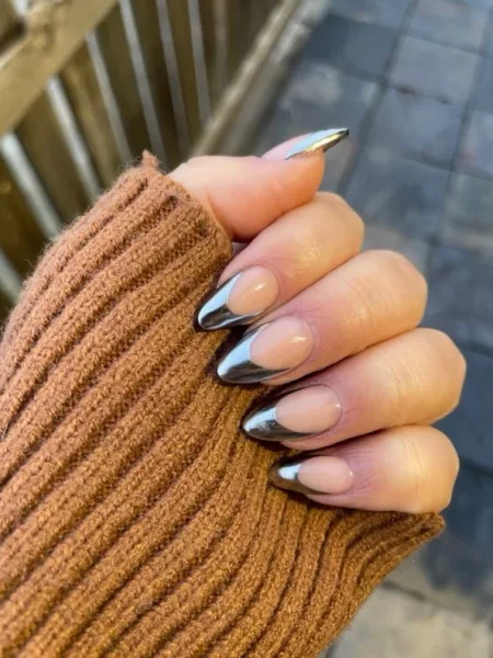 30 Gorgeous Chrome French Tip Nails Ideas To Easily Recreate