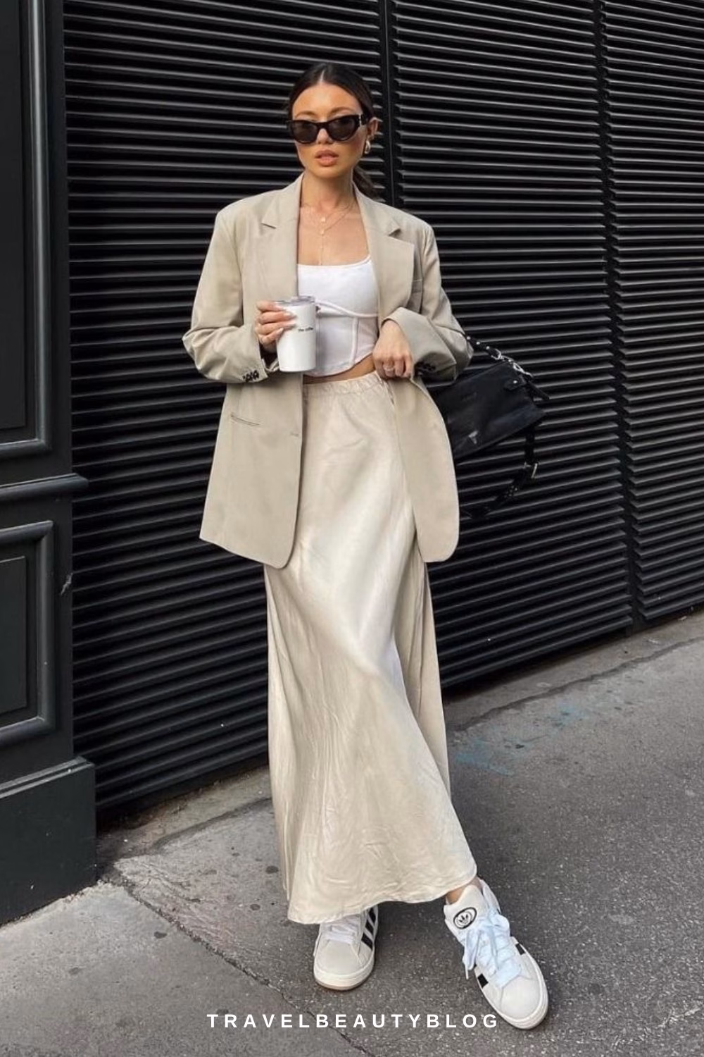 Cool Ways to Wear a Satin Skirt without Looking Frumpy | Travel Beauty Blog