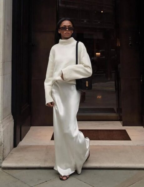 13 Cool Ways to Wear a Satin Skirt