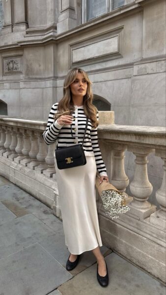 13 Cool Ways to Wear a Satin Skirt