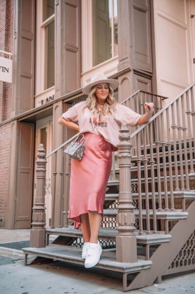 Cool Ways to Wear a Satin Skirt without Looking Frumpy | Travel Beauty Blog