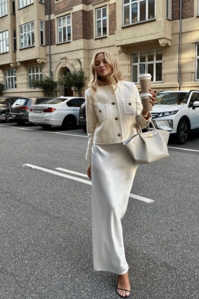 13 Cool Ways to Wear a Satin Skirt