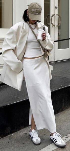 Cool Ways to Wear a Satin Skirt without Looking Frumpy | Travel Beauty Blog