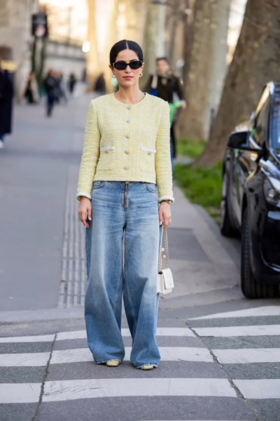 Baggy Jeans with Oversized Trench + Graphic Tee + Oversized Handbag